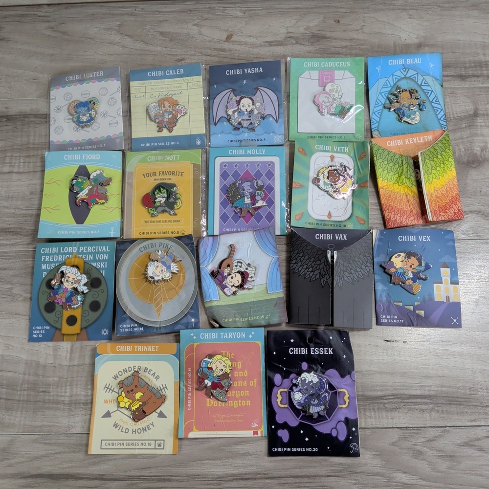 Critical Role Chibi Pins LOT OF 18
